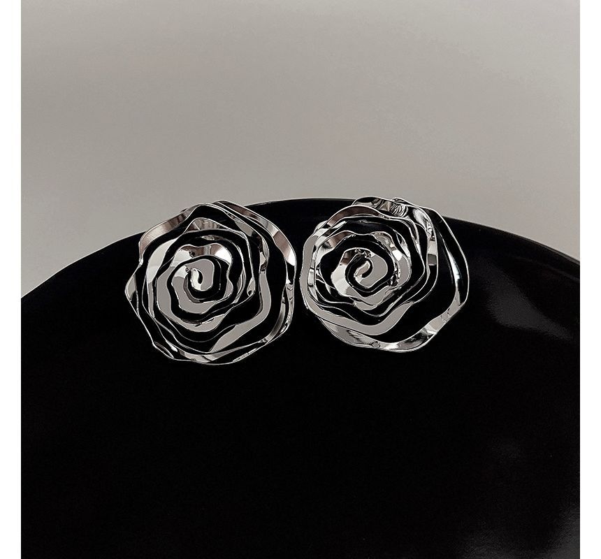 Earring Rose Alloy