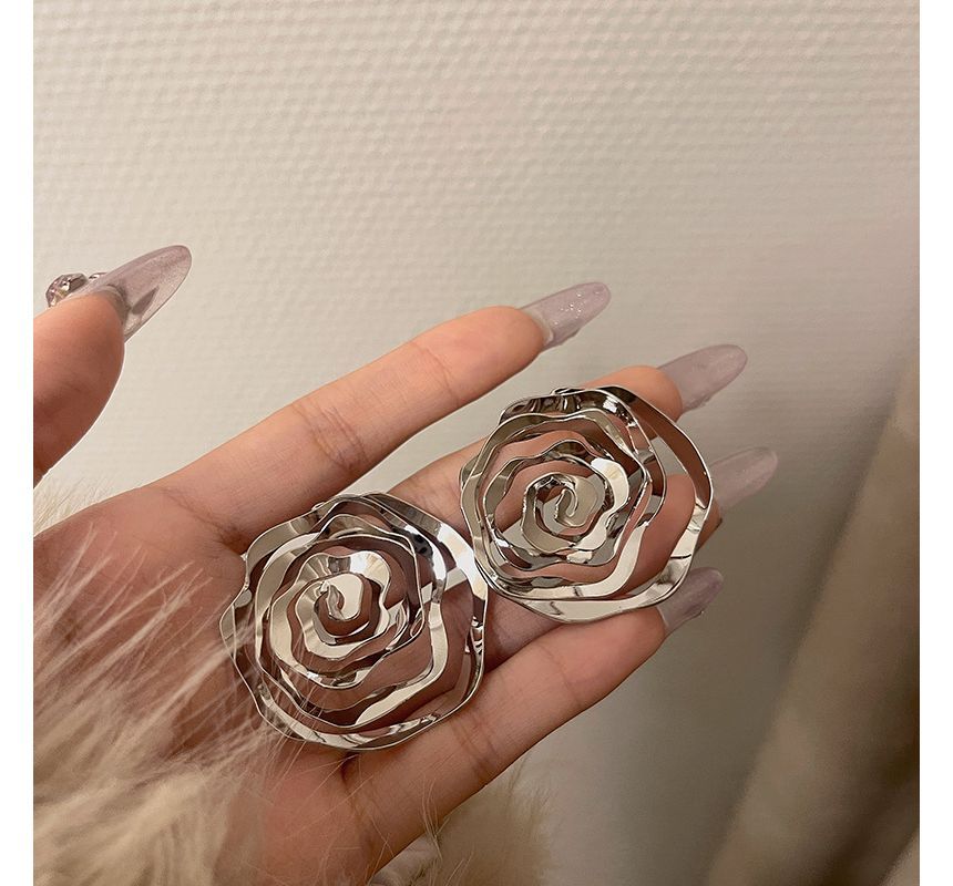 Earring Rose Alloy