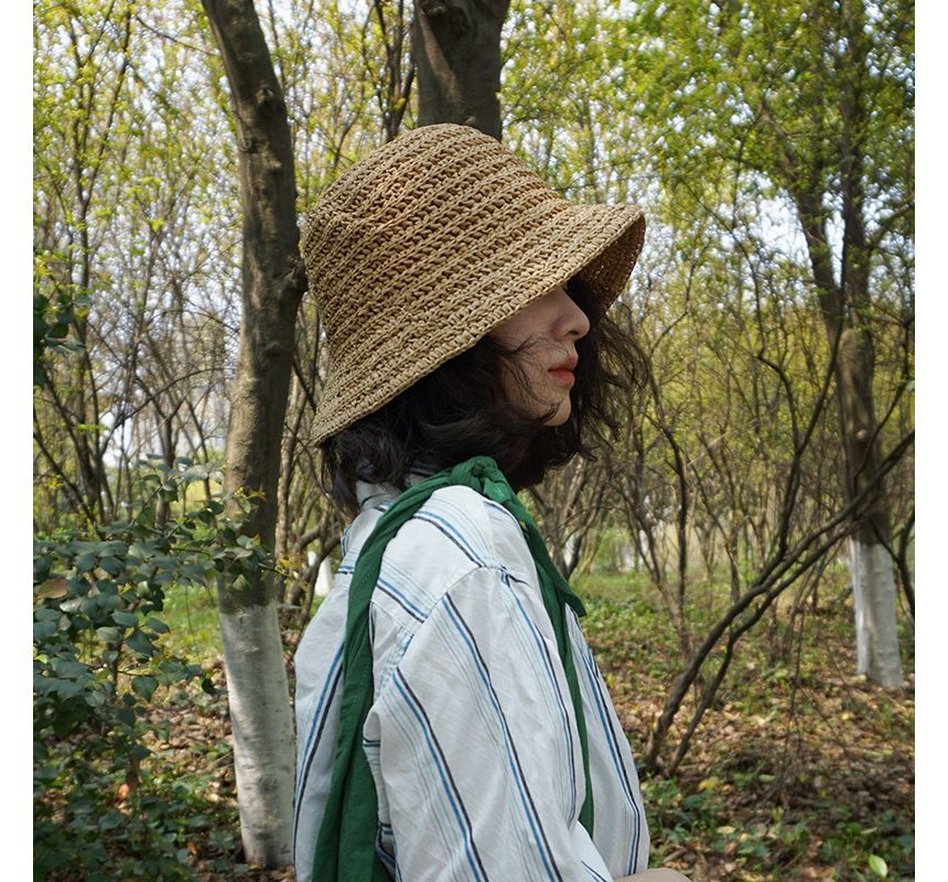 Straw Bucket Hat