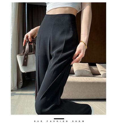 High Rise Plain Flared Pants (Various Designs)