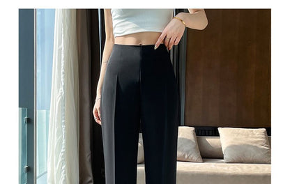High Rise Plain Flared Pants (Various Designs)