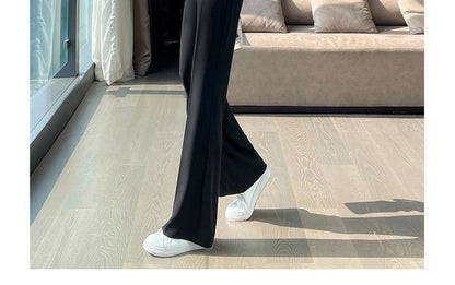 High Rise Plain Flared Pants (Various Designs)
