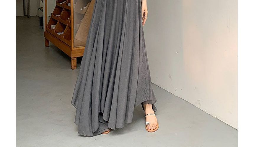 High Rise Plain Asymmetrical Maxi A