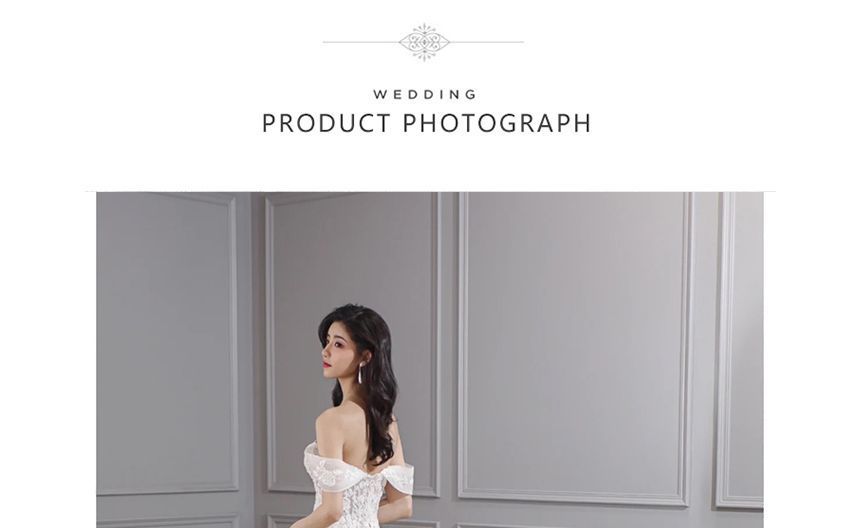 Mermaid Gown Lace Wedding Floral