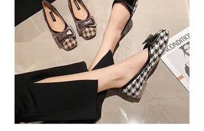 Houdnstooth Bow Flats