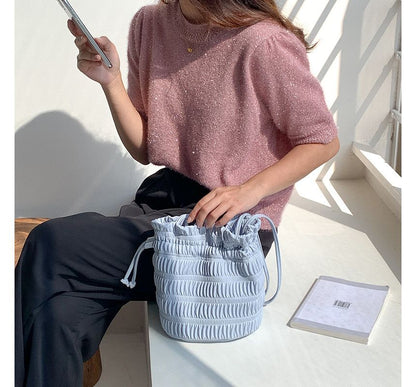 Drawstring Bucket Bag
