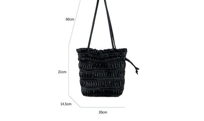 Drawstring Bucket Bag