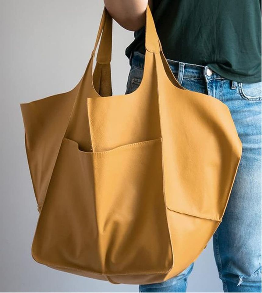 Faux Leather Tote Bag