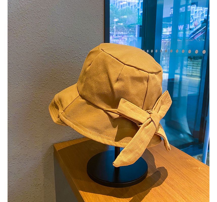 Plain Bow Bucket Hat