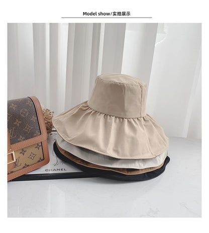 Plain Ruffle Sun Hat