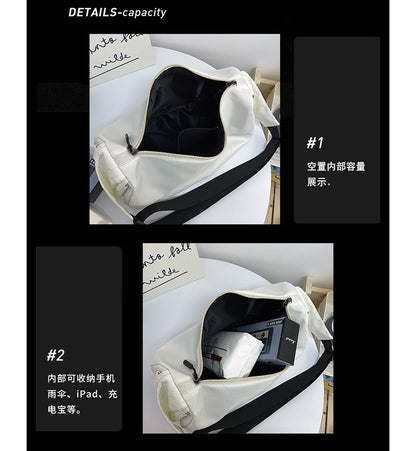 Plain Label Applique Crossbody Bag