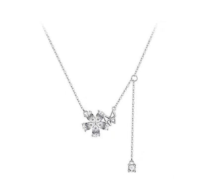 Floral Pendant Alloy Choker