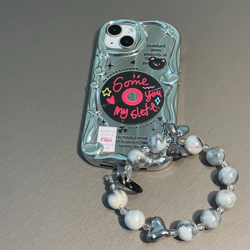 Lettering Print Phone Case