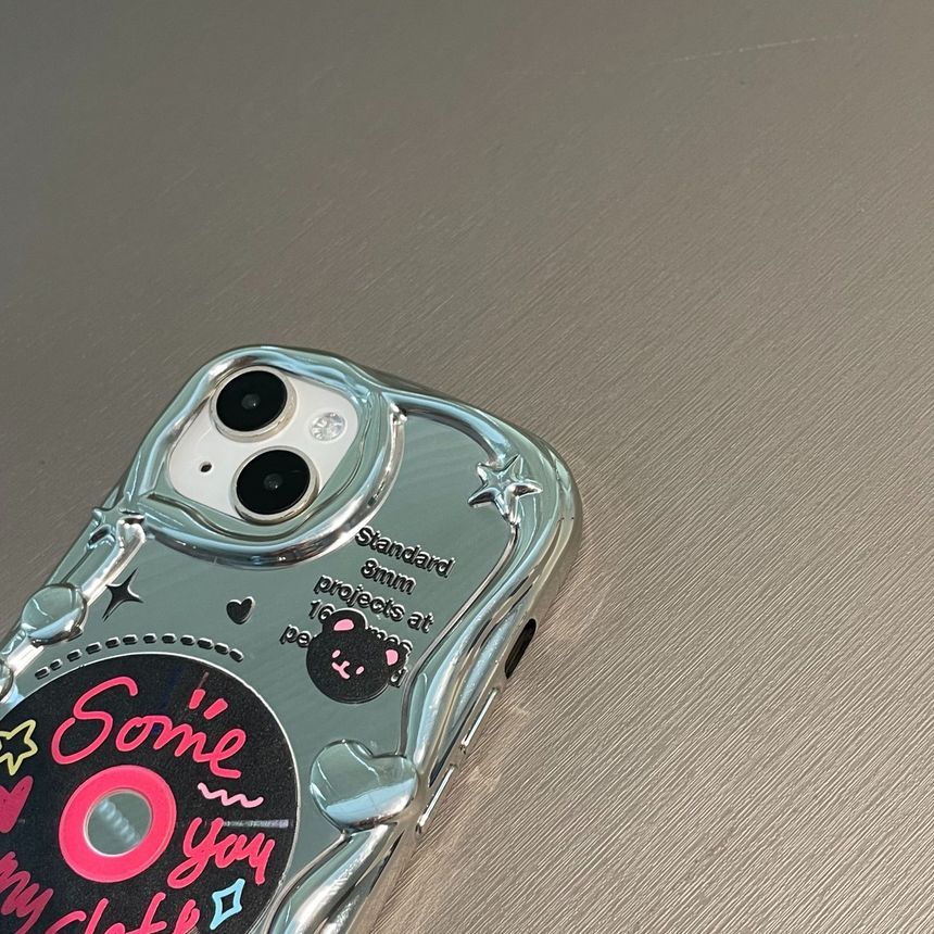 Lettering Print Phone Case