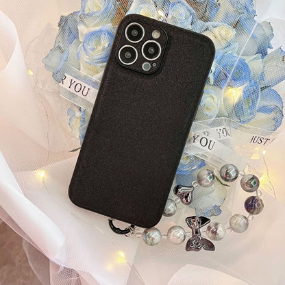 Bow Faux Pearl Chain Phone Case