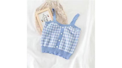 Plaid Cami Top