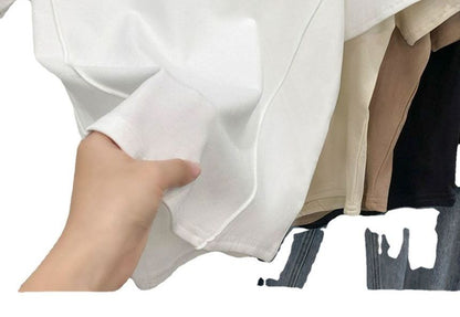 Short-Sleeve Round Neck Plain T-Shirt