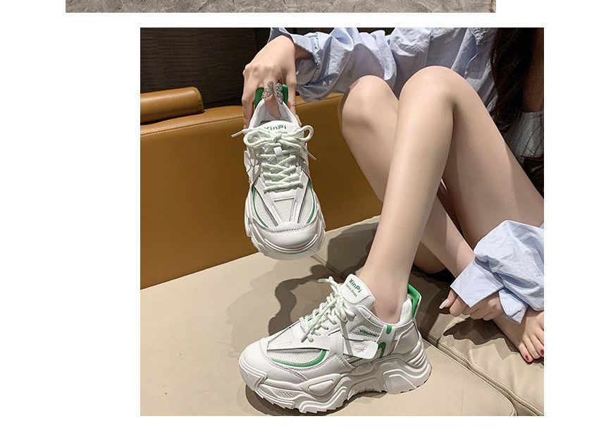 Lettering Platform Sneakers