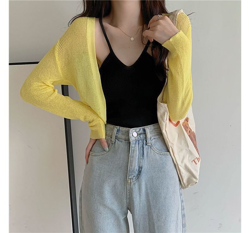 Plain Bolero Cardigan