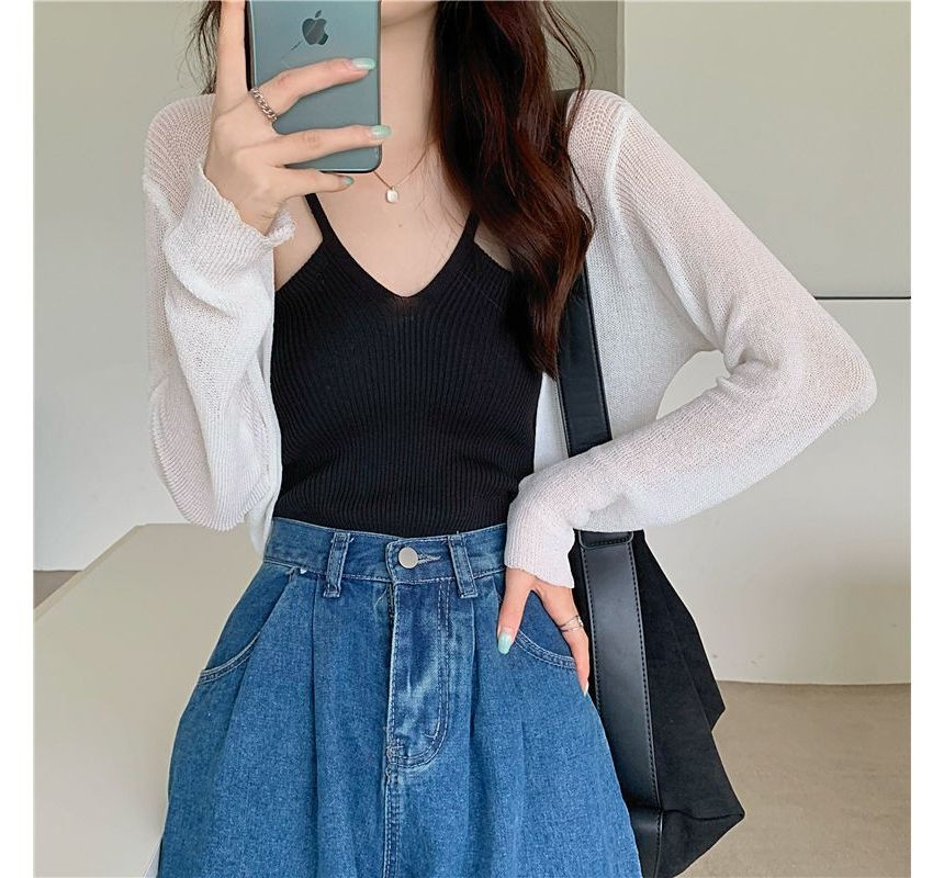 Plain Bolero Cardigan