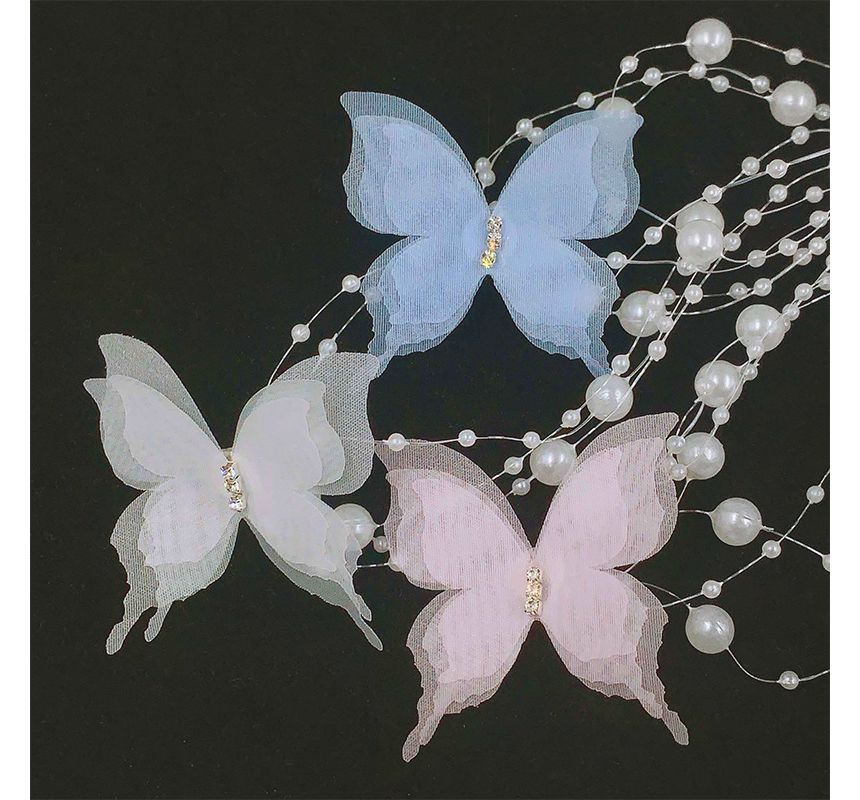 Butterfly Ribbon Choker