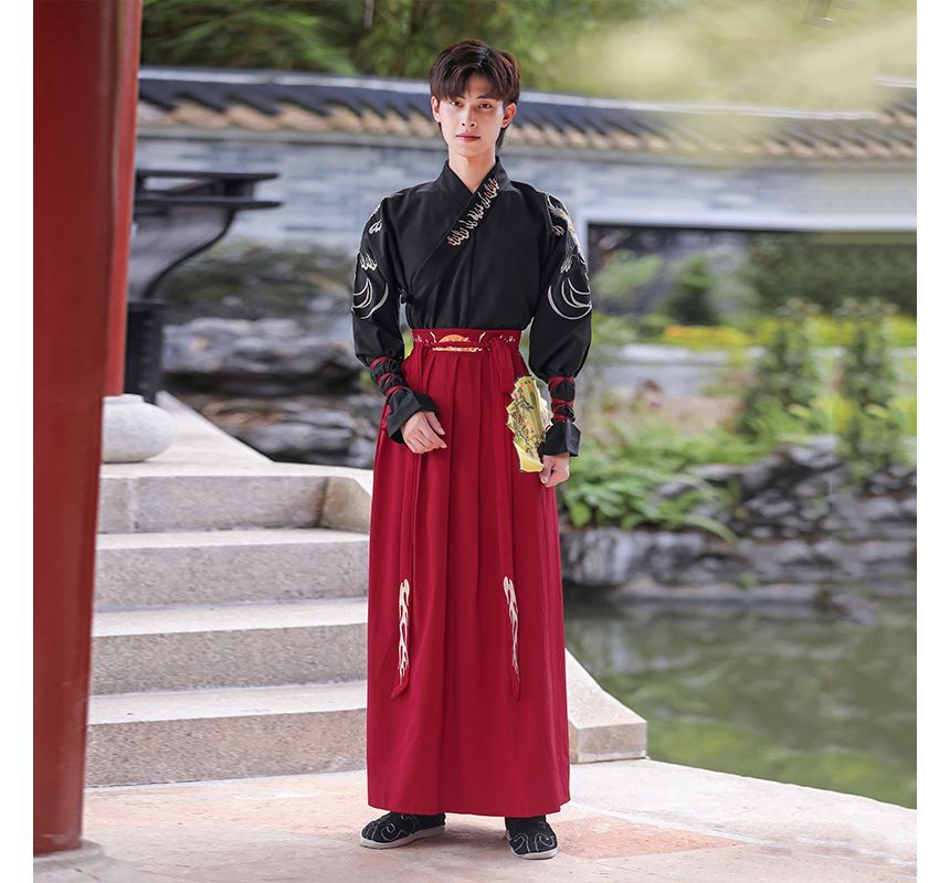 Traditional Chinese Open Front Jacket / Long