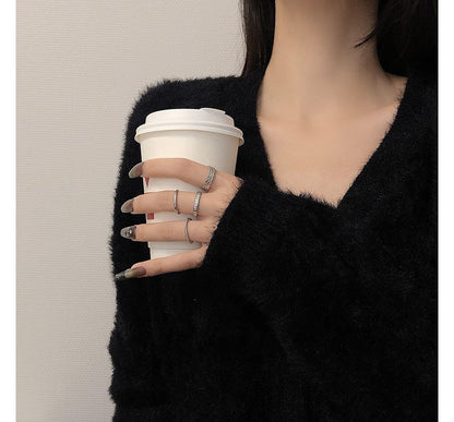 Ring Open 4: of (various Alloy designs) Set