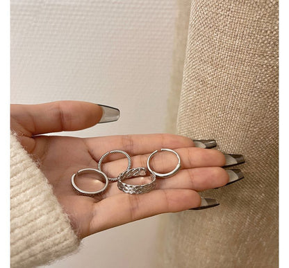 Ring Open 4: of (various Alloy designs) Set