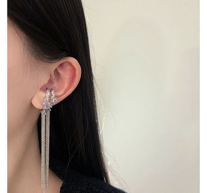 Earring Cuff Fringed Alloy