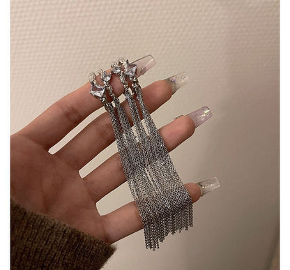 Earring Cuff Fringed Alloy