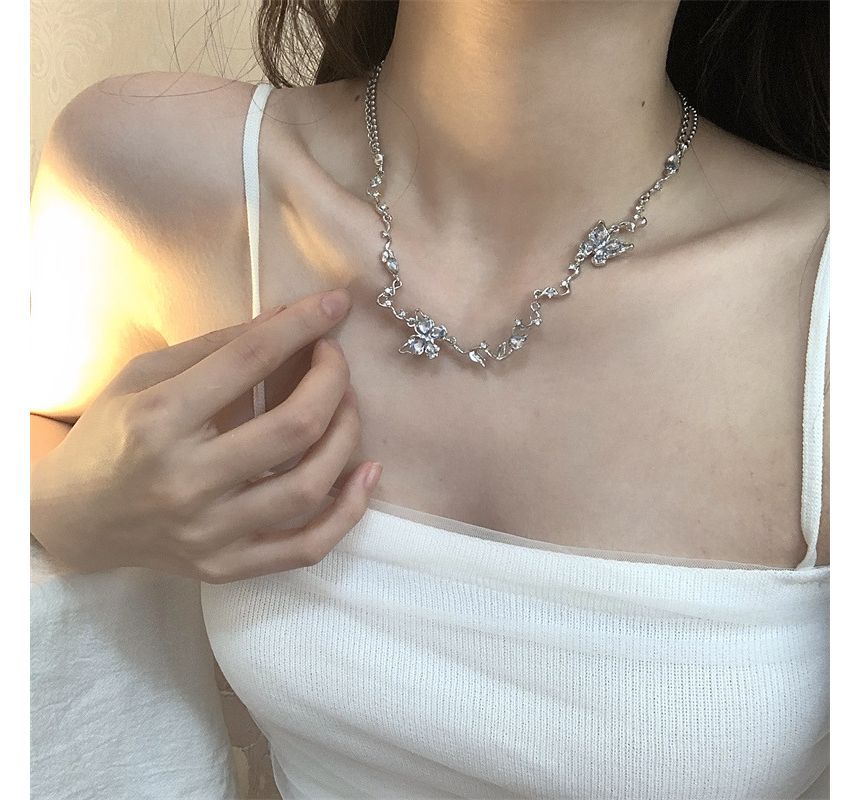 Choker Alloy Butterfly