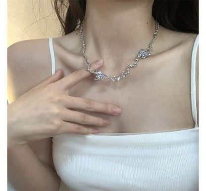 Choker Alloy Butterfly
