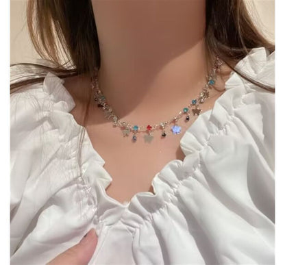 Choker Butterfly Alloy Rhinestone