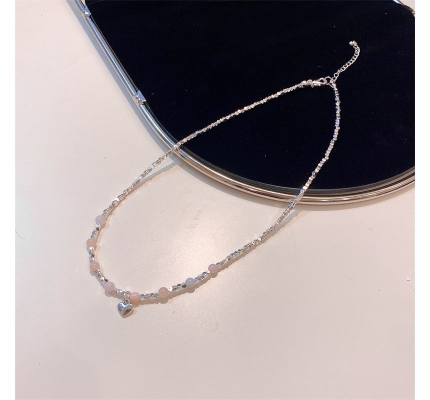 Gemstone Alloy Choker Faux