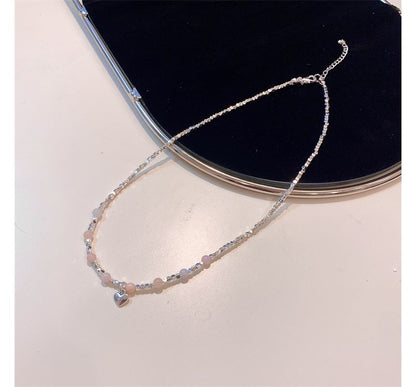 Gemstone Alloy Choker Faux