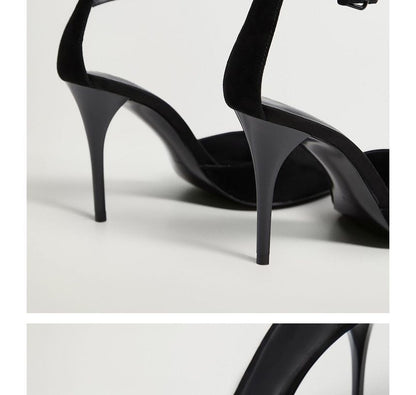 High-Heel Pointed Plain D'Orsay Pumps