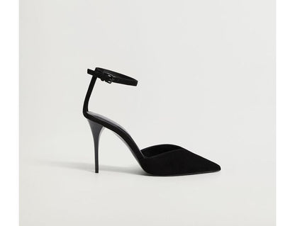 High-Heel Pointed Plain D'Orsay Pumps