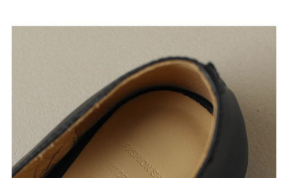 Buckled Strap Pointed Flats