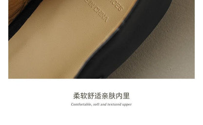 Buckled Strap Pointed Flats