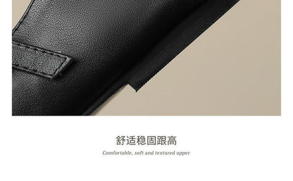 Buckled Strap Pointed Flats