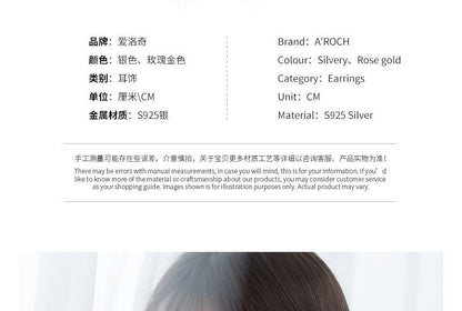 Floral Rhinestone Sterling Silver Hoop Earring