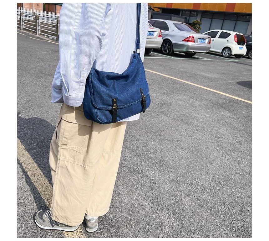 Denim Messenger Bag