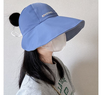 Lettering Open Top Sun Hat