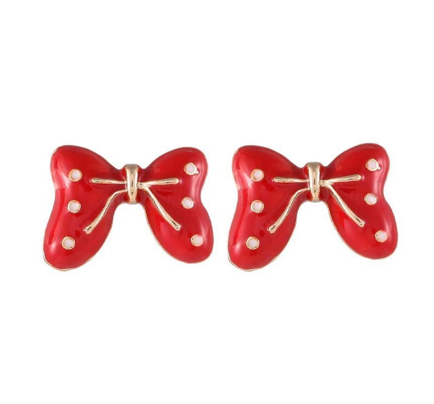 Bow Alloy Earring