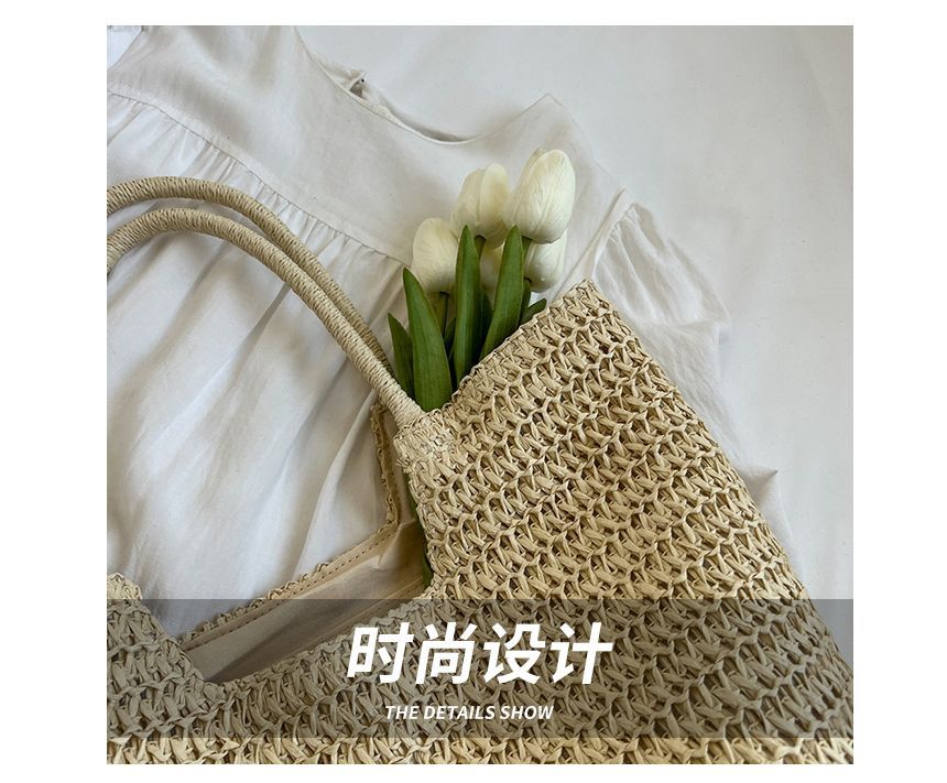 Set: Woven Tote Bag + Scarf