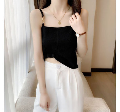 Plain Chain Strap Cami Top