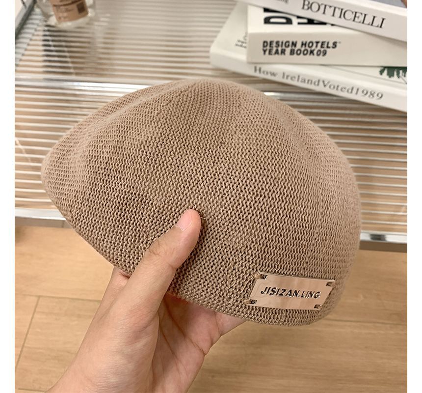 Lettering Beret Hat