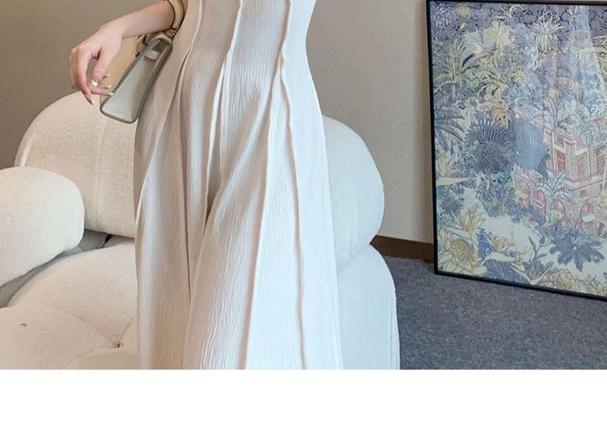 A-Line Maxi Dress with Thin Straps