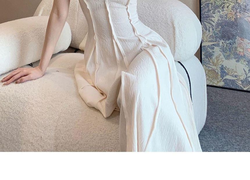 A-Line Maxi Dress with Thin Straps