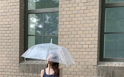 Ärmelloses Mini-A-Linien-Jeanskleid mit eckigem Ausschnitt